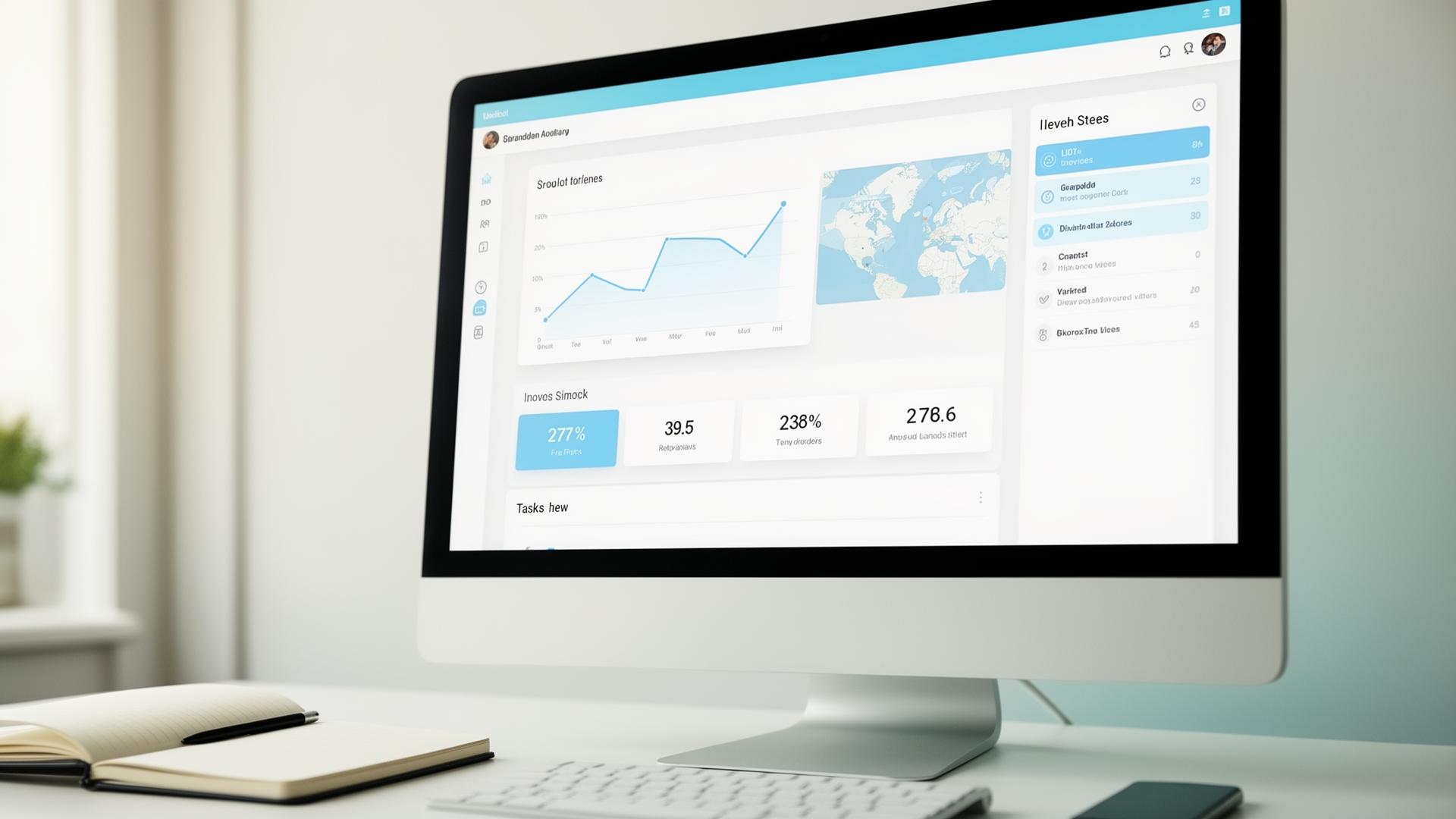 Project dashboard and system UI